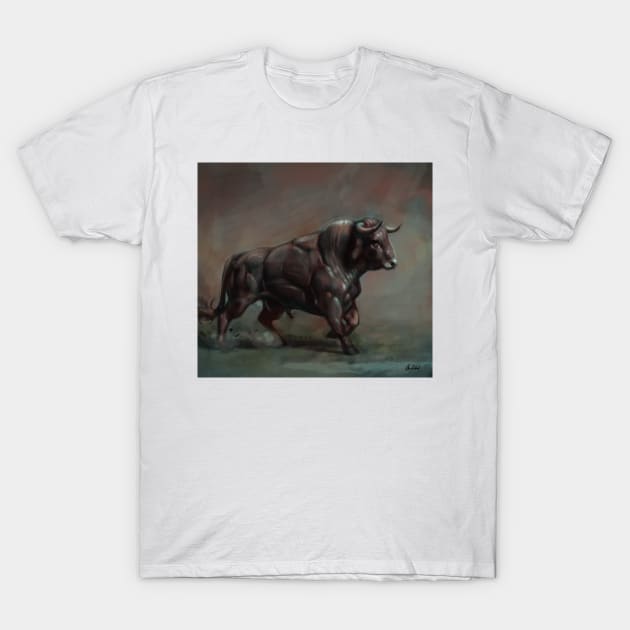 Bull T-Shirt by Artofokan